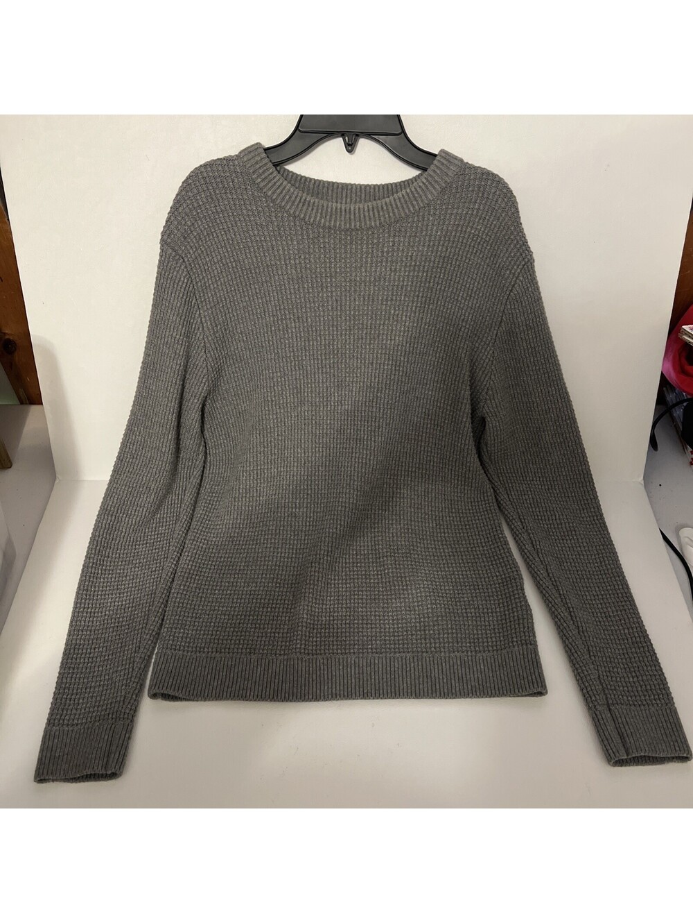 H&M Sweater Women Medium Gray Relaxed Long Sleeve Pullover Crew